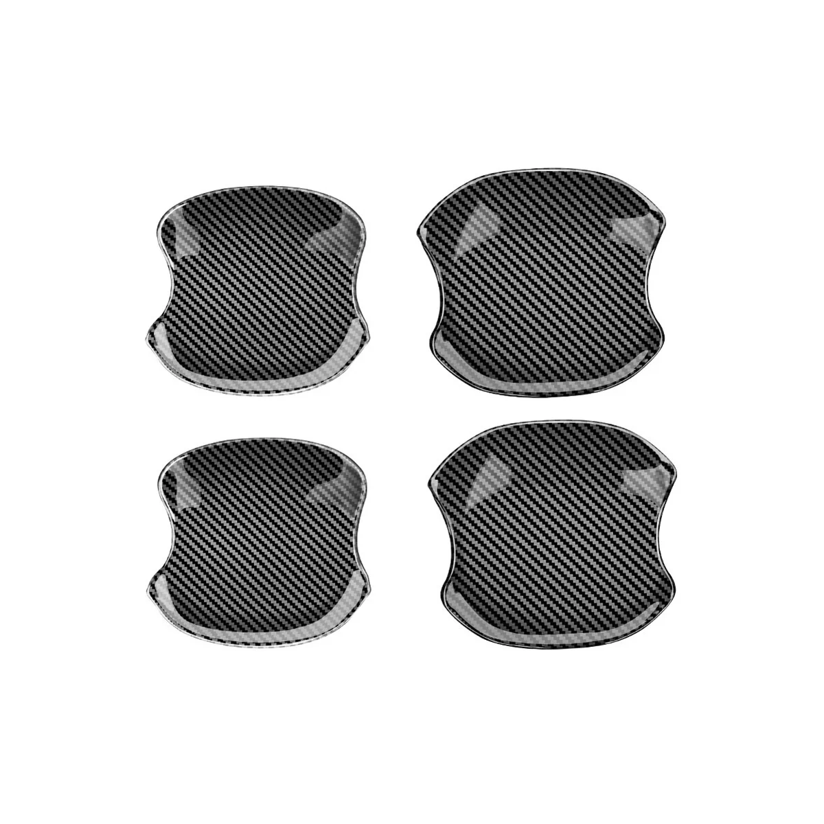 Car Carbon Fiber Door Handle Bowl Cover Cavity Trim Insert Catch Molding Garnish for Toyota SIENTA 10 Series 2022 2023