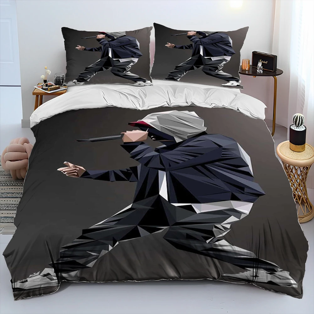 Imagem -05 - Hip Hop Art Rapper Legend Star Consolador Bedding Grupo Capa de Edredão Bed Conjunto Quilt Cover Fronha King Queen Size Conjunto de Cama Crianças