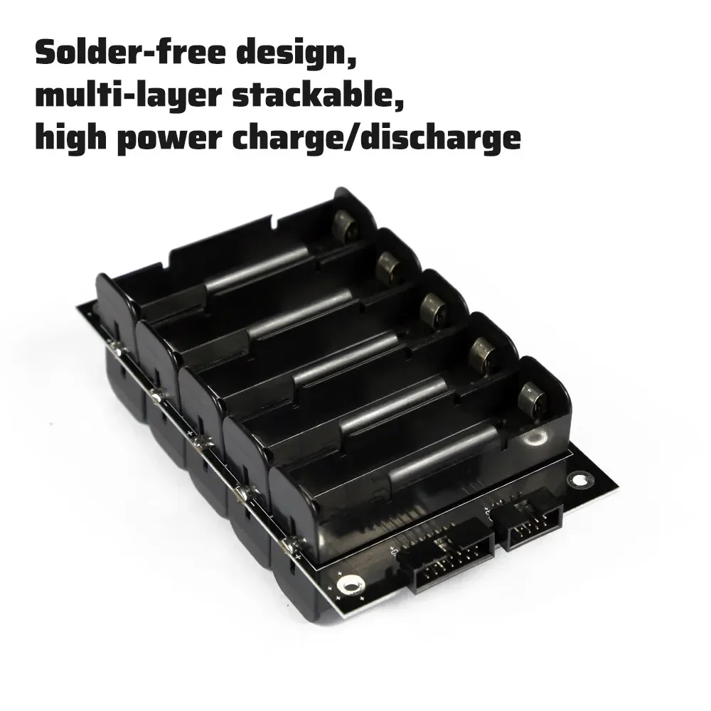 BMS 10S 36V 25A/50A 21700 Battery Charging Box - DIY UPS Power Bank Storage Case with Unlimited Layer Capacity for Power Wall