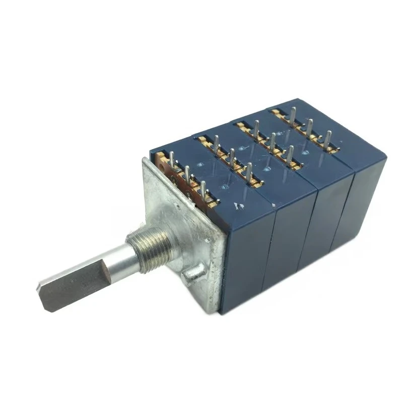 for ALPS four-way blue shell potentiometer RK27 type A10K20K50K100K volume amplifier 4-way half-shaft