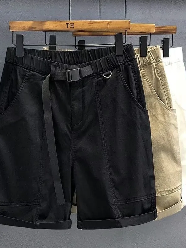 

Functional Casual Thin Men's Work orts Summer Loose Dirt Resistant Wear Resistant Five-Point Pants Straight Leg Loose Fit