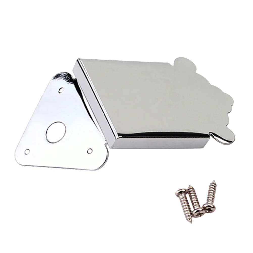 

Metal Triangle Mandolin Parts Tailpiece Silver Metal Construction for Guitar Mandolin Upgrade Look Enhance Sound Easy