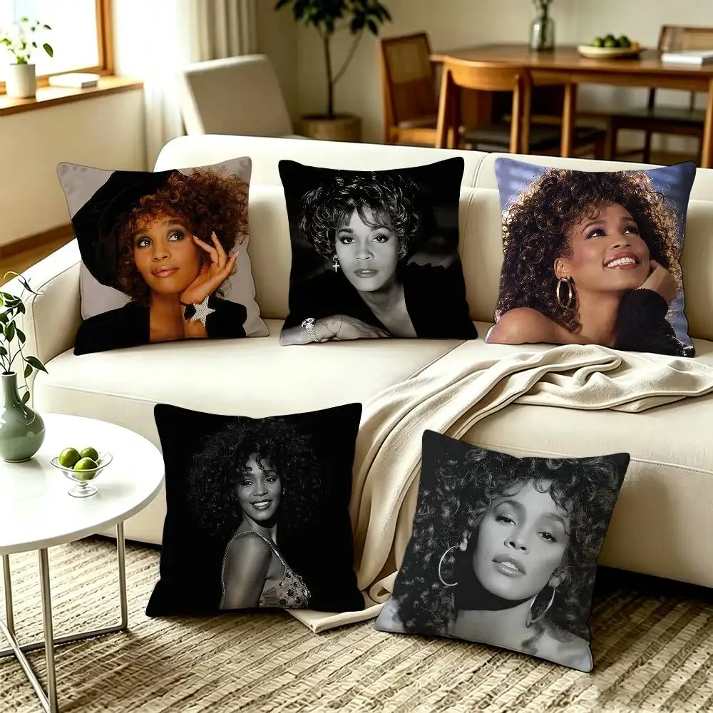Singer W-Whitney H-Houston Pillow Cover Sofa Cushion Cover Home Room Decoration Children Gift