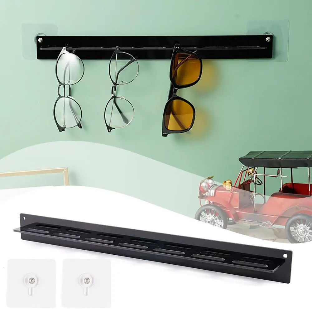 Wall Mounted Acrylic Sunglasses Organizer Storage Eyeglasses Holder Eyewear Display Rack Hanger Home Decor Wall Holder