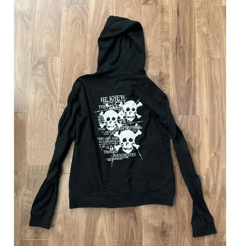 Women's Autumn Tops Coat Spring Sweatshirt Hooded Zipper Retro Street Style Skinny Loose Casual Simple Advanced Design Fashion