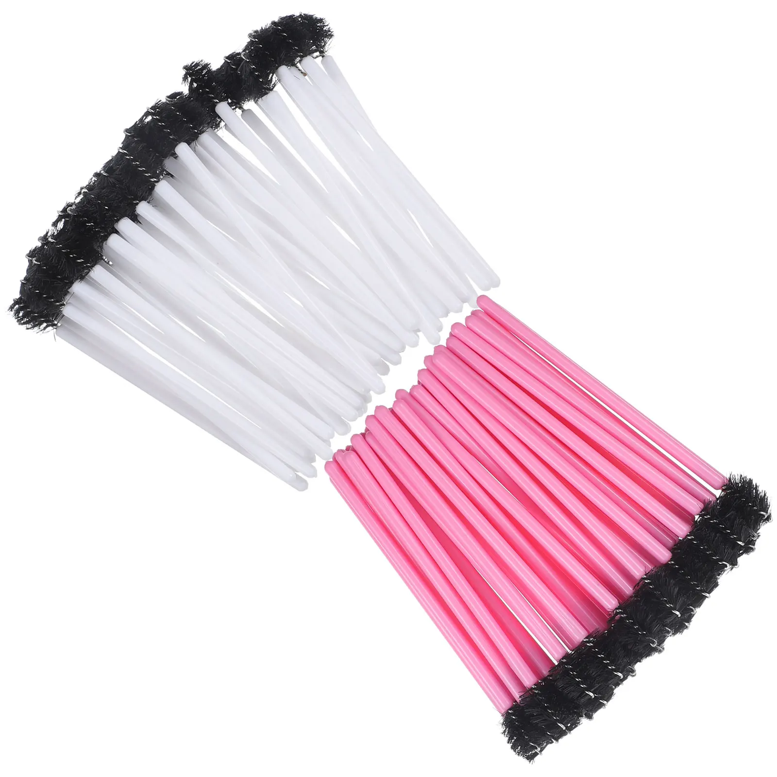 100 stuks oogmake-up wimperborstel make-upborstels voor ogen appelvorm wenkbrauw nylon
