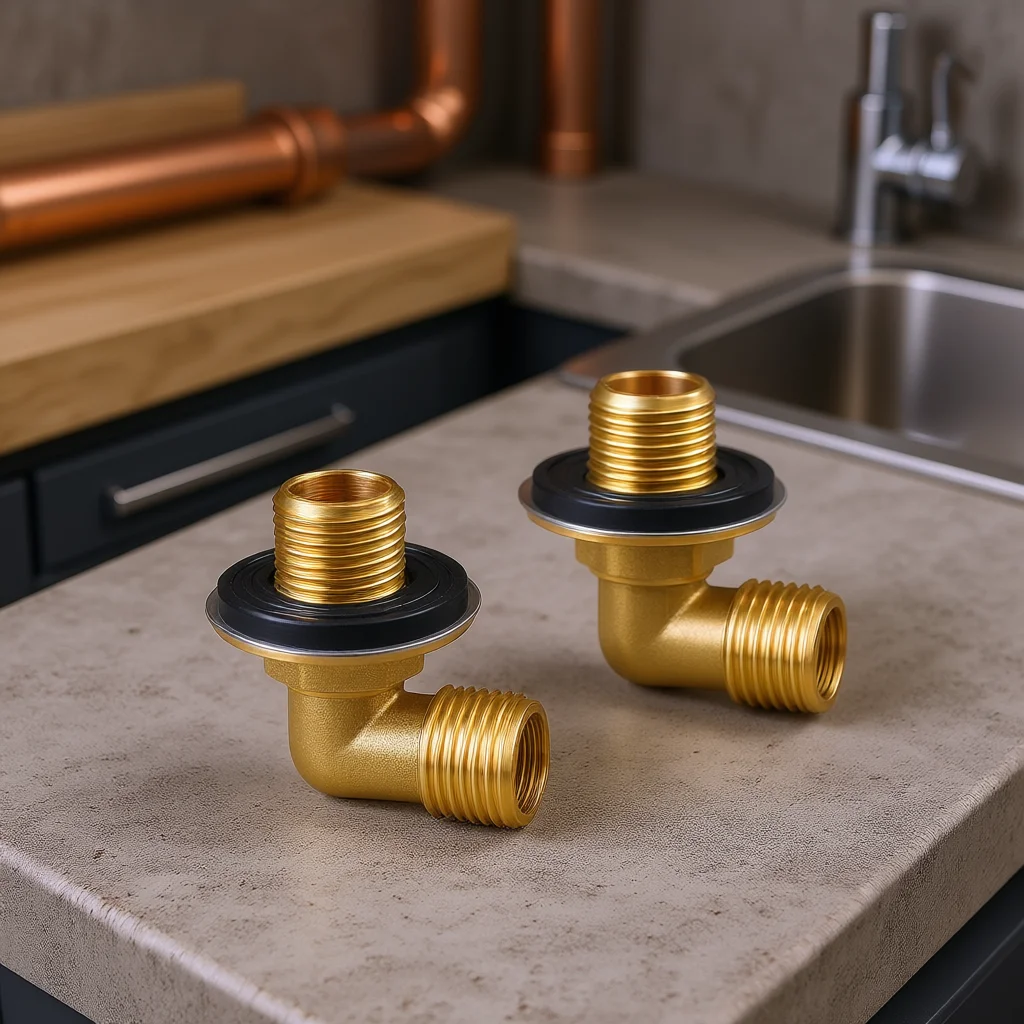 

2 шт. настенный кухонный смеситель, латунный мужской локоть G1/2, мужской латунный 90 градусов, впускной фитинг для холодной и горячей воды для бытовой ванной комнаты