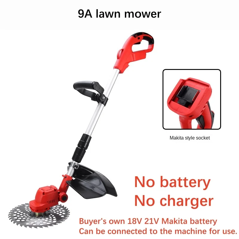 9 بوصة 21 فولت بطارية ليثيوم جزازة العشب عالية الطاقة إزالة الأعشاب الضارة حديقة الحديقة الكهربائية المتقلب Desbrozadora BateríaеСВКВК СНДСМКСНВКНВКСНВКН
