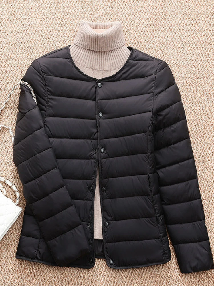 Women'S Charging Heating Cotton Coat Lightweight Intelligent Temperature Control Cotton Padded Warm Clothes Electric Jacket