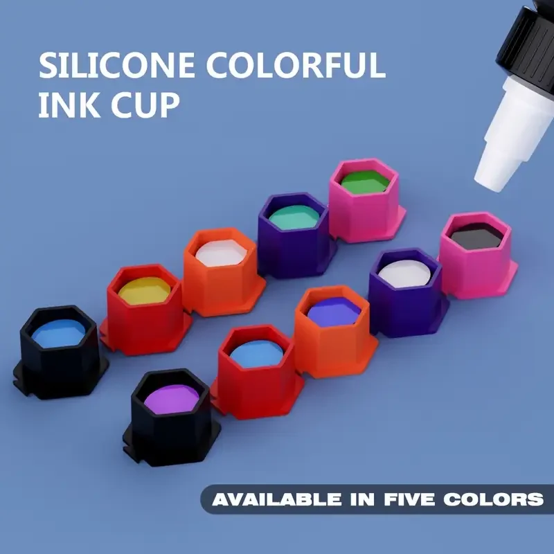 

200pcs Honeycomb Silicone Tattoo Ink Pigment Cups Holder Permanent Makeup Cups Container Ink Caps for Tattoo kits Supplies