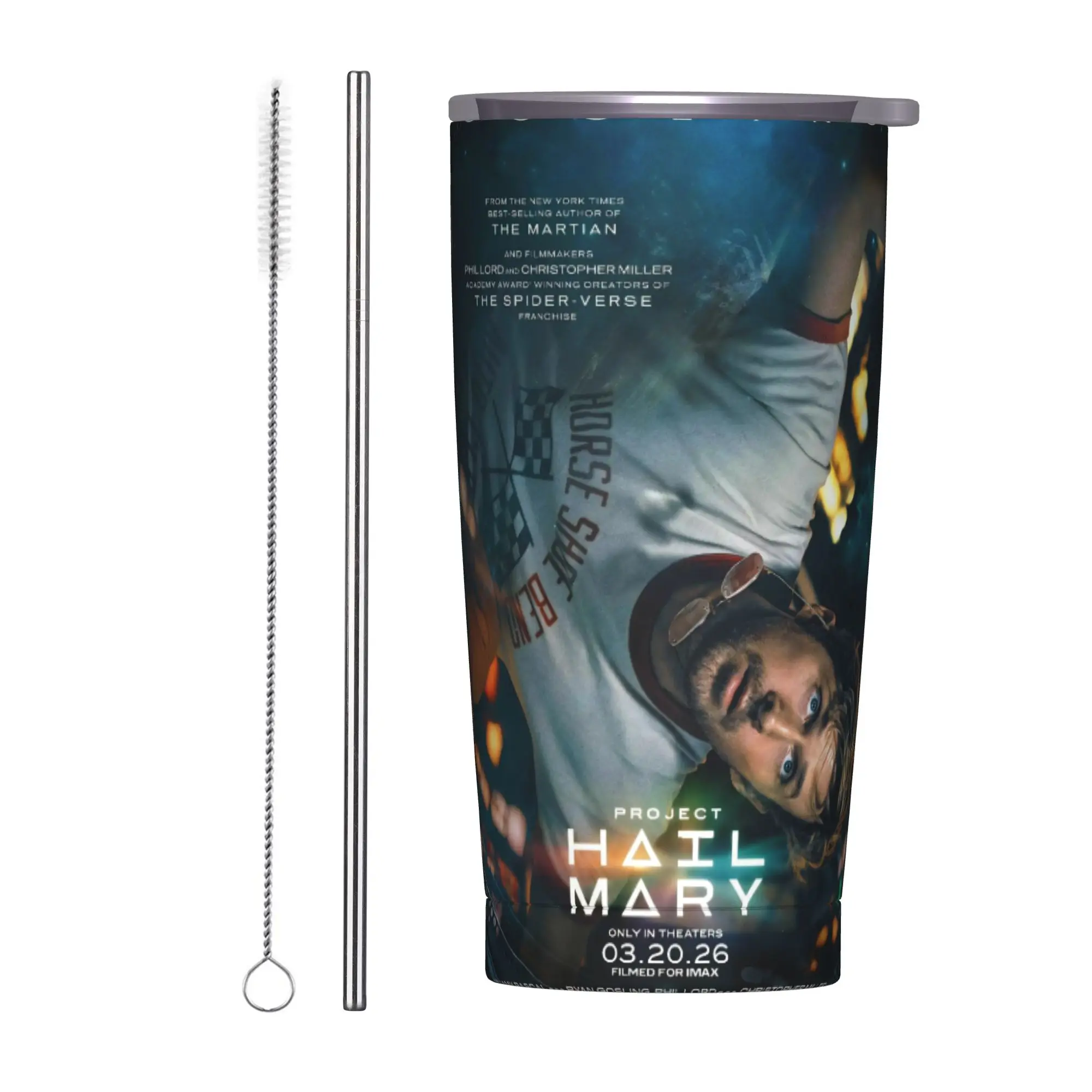Project Hail Mary 2026 Insulated Tumbler with Lid Rockys  Alien Stainless Steel Thermal Mug Double Wall Bottle Cups, 20oz
