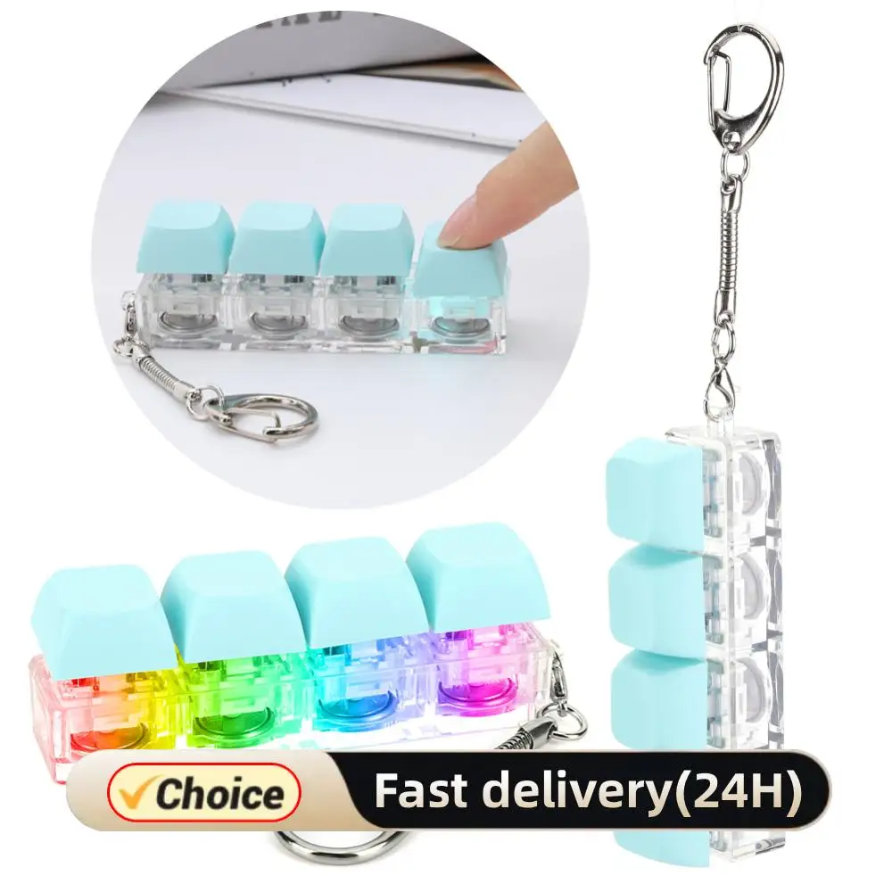 

Брелок с клавиатурой, забавная настольная игрушка для руководителя, сенсорная игрушка, расслабляющая игрушка-кликер, игрушка для детей, подростков, мальчиков и девочек, взрослых, детей