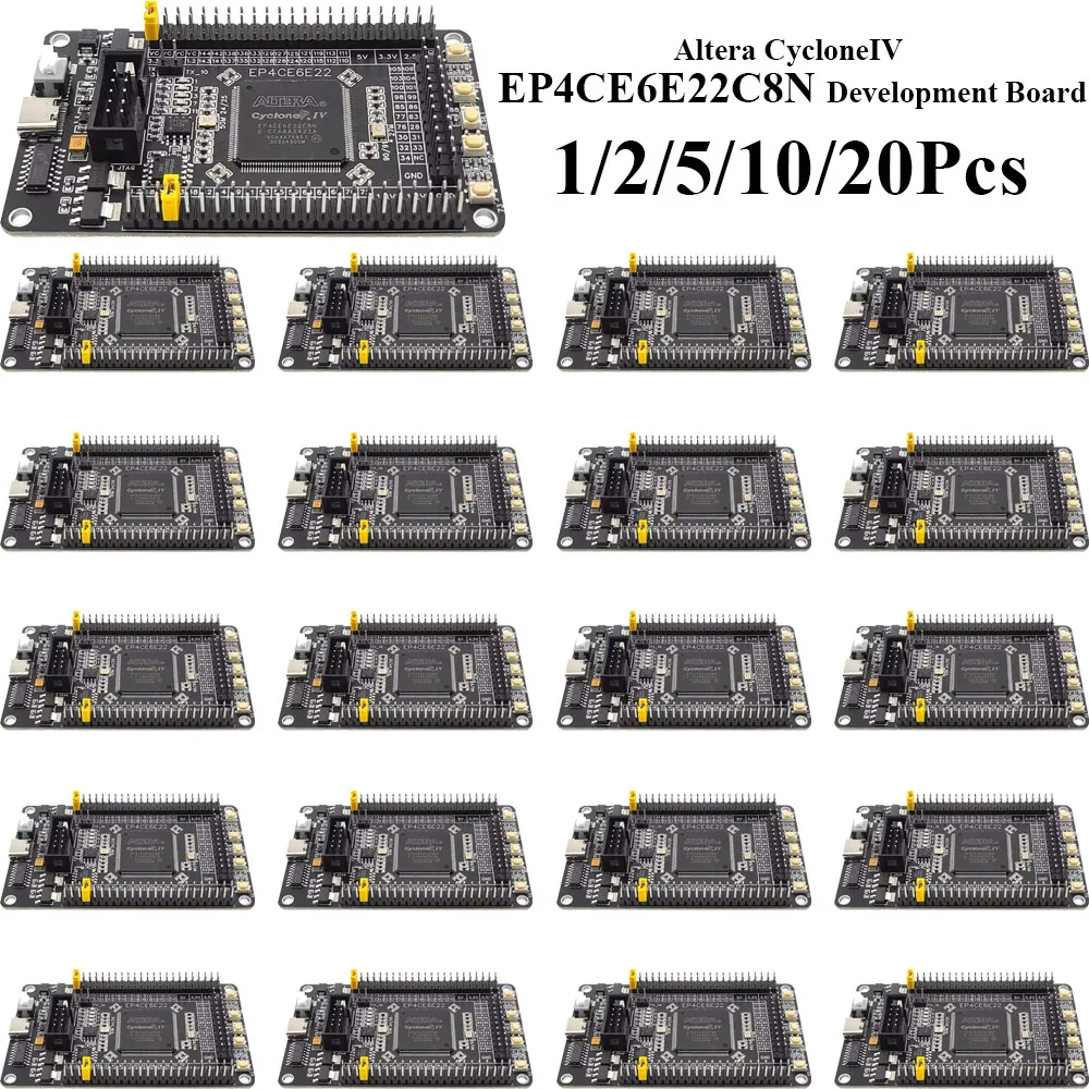 1~20Pcs Altera CycloneIV EP4CE6E22C8N FPGA Core Board System Development Module Programmable Logic Board Electronic Learning Kit