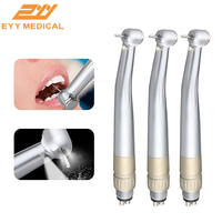 EYY Dental Fiber Optic LED High Speed Surgical Handpiece B2 M4 Coupling Push Button Dentist Tips Air Turbine Fit NSK Coupler