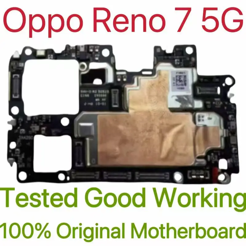 Global Version Original Unlocked Motherboard for Oppo Reno 7 5G Tested Circuit Plate Main Logic Board for Oppo Reno 7 5G