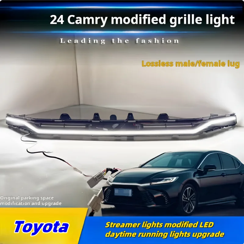 Applicable to 24 9th generation for Toyota Camry Premium sports edition streamer light modified LED daytime running lights