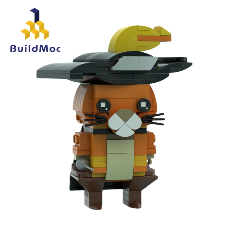 MOC Adventure Movie Shreked Animation The Cats  Boots Brickheadz Building Blocks Model DIY Education Toy Children BirthdayGift