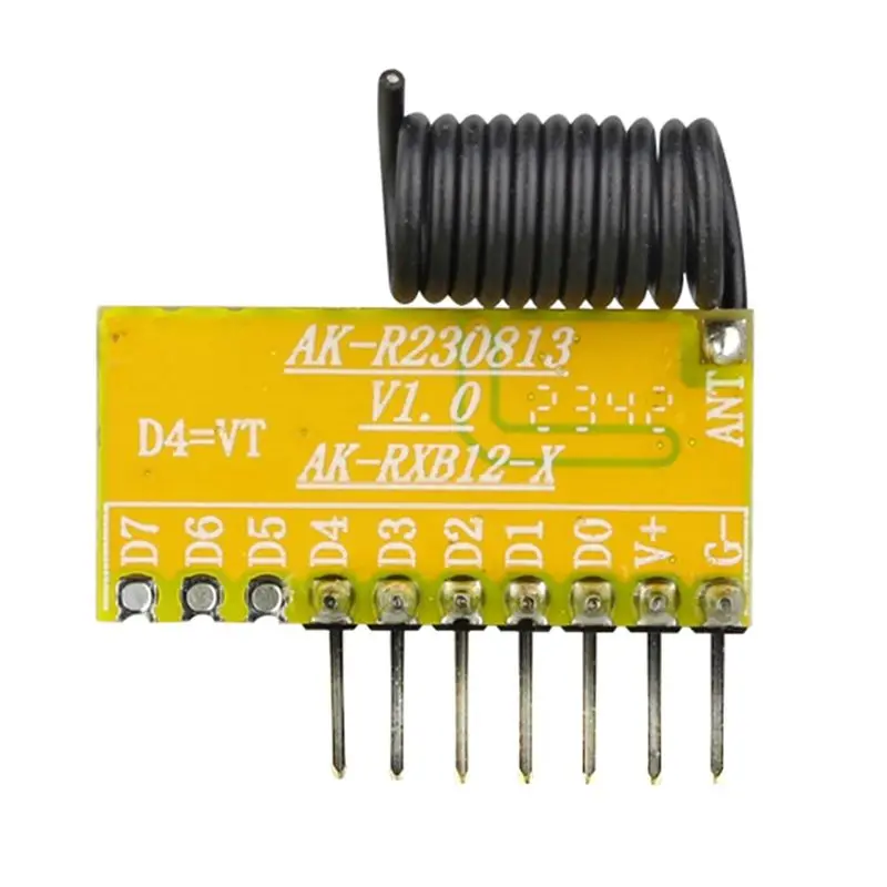 Picture 6: 315Mhz 8CH Superheterodyne Receiving Module Withdecoding 8-Way Control Fordoor Access Wireless Signal Receiver-A12I