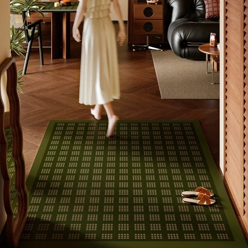 New Leather Entrance Doormat, Dirt-resistant, Wear-resistant, and Non-slip for Home Use Doormat Entrance Door felpudos puerta