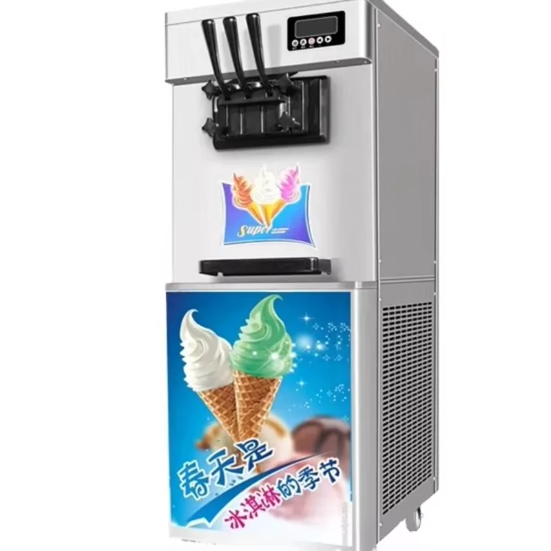 Commercial Soft Serve Ice Cream Machine for Home Restaurant Use Featuring Water Fruit Raw Motor Engine for Milk-Based Treats