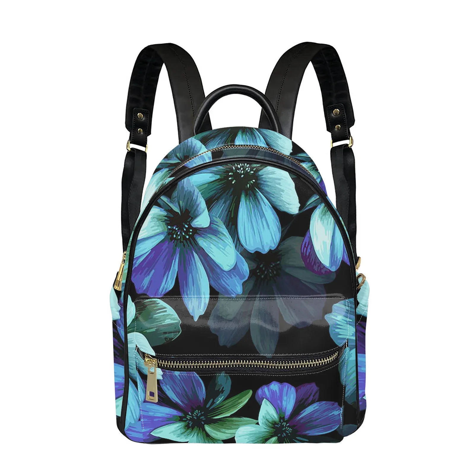 Polynesian Hibiscus Print Women's Backpack Large Capacity Teen Girls Travel Backpack Waterproof Everyday Backpack