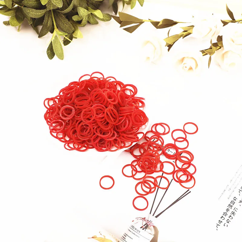 1200pcs Red Color 20mm Strong Elastic Rubber Bands Office Students Business School Home Stationery Supplies High Quality