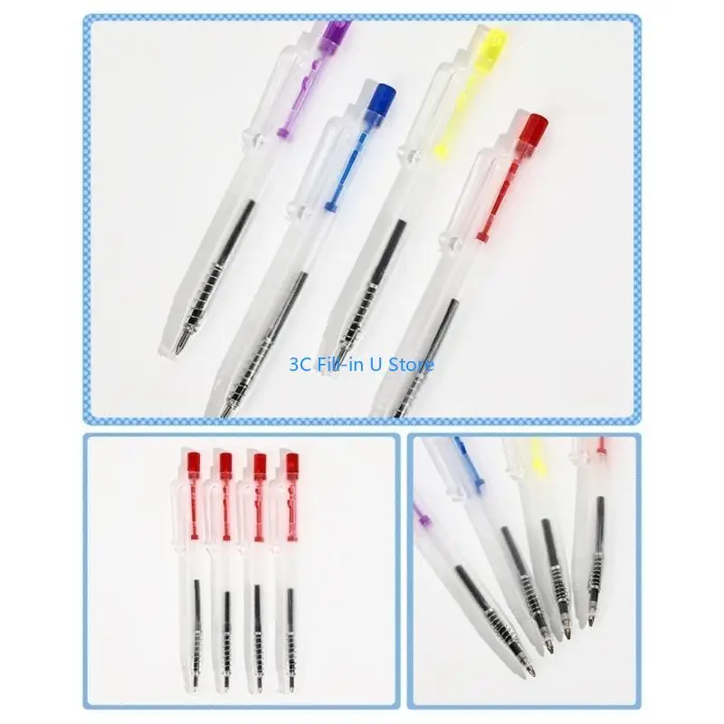 G8ta 100pcs Long Retractable Auto Ballpoint Pens Student Student Easy Ballpoint Pens