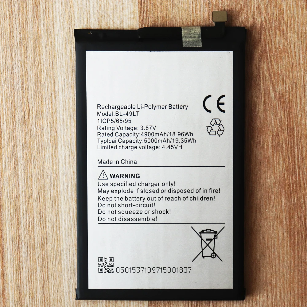 

Newest original Cell Battery 5000mAh 3.87V-4.45V BL-49LT For Tecno Camon 19 CI6n BL49LT Mobile Phone Batteries +Tools