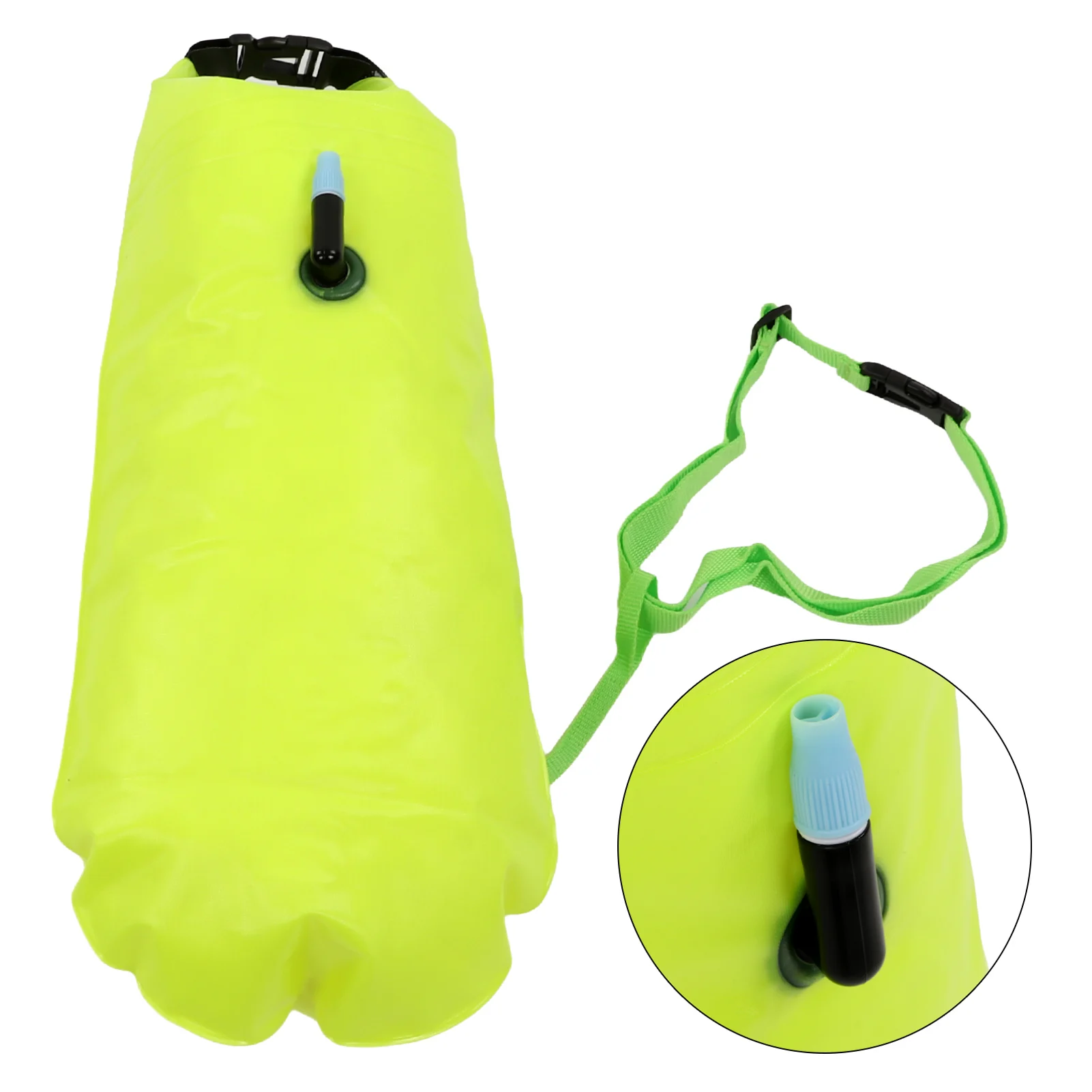 Swimming Buoy Open Water Swim Bubble Safety Float Bag High Visibility for Outdoor Water Sports
