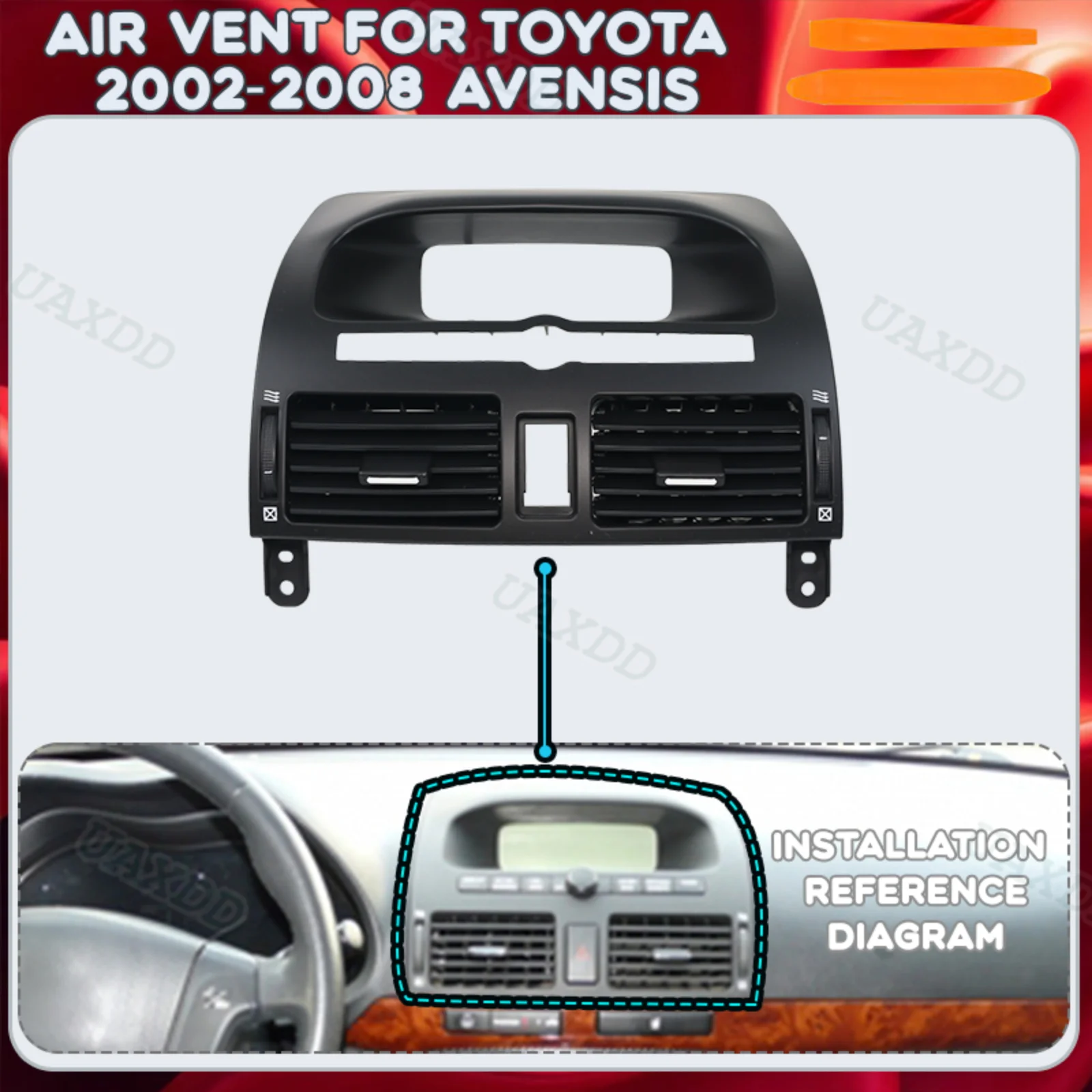 Car Air Conditioning assembly Kit For 2002-2008 Toyota Avensis equipment Parts HVAC Nozzle Automotive AC vent Grille ventilation