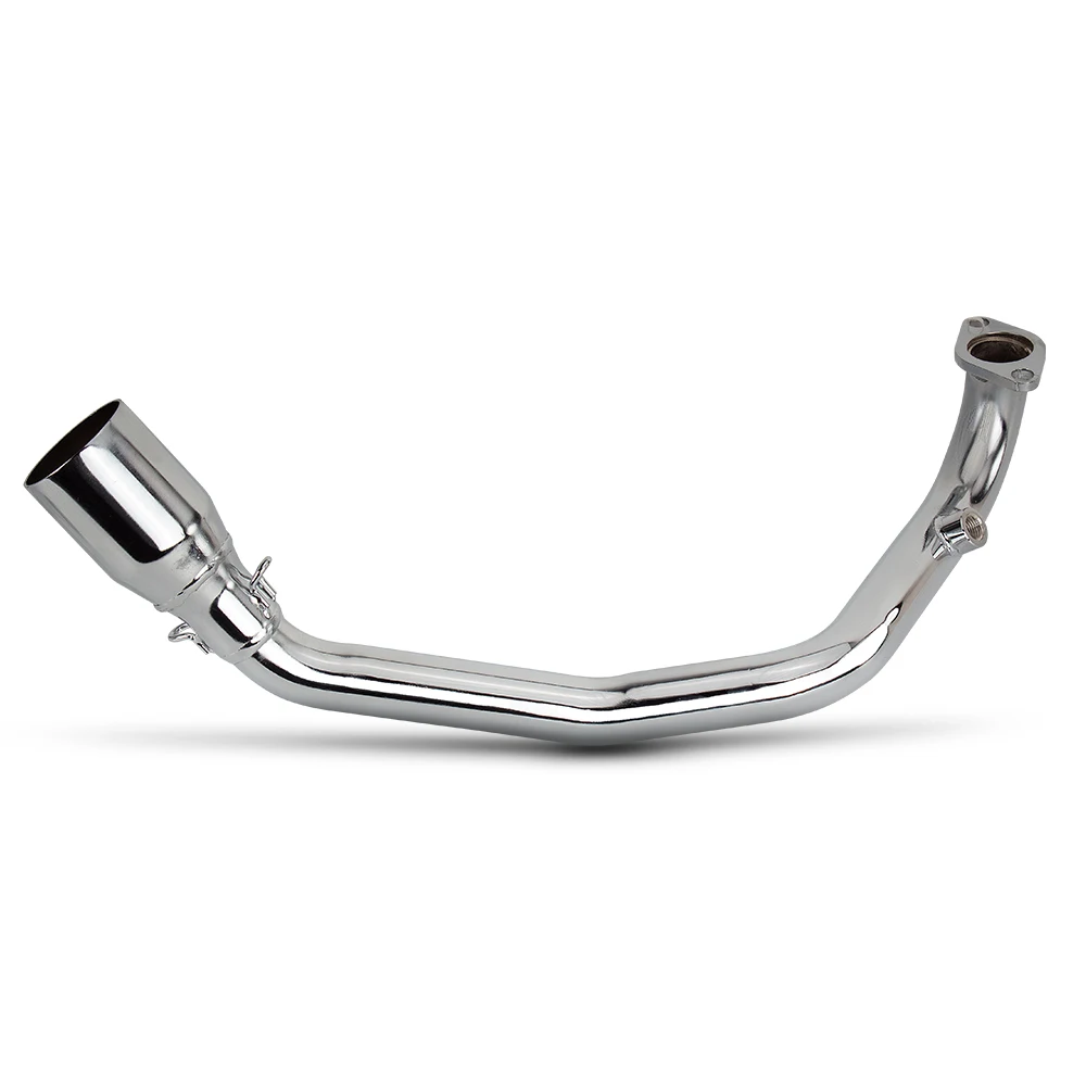 Motorcycle Exhaust 51MM Gloss Front Link Pipe with Oxygen Port  for Yamaha GY6 125 150 200 125CC 150CC 200CC
