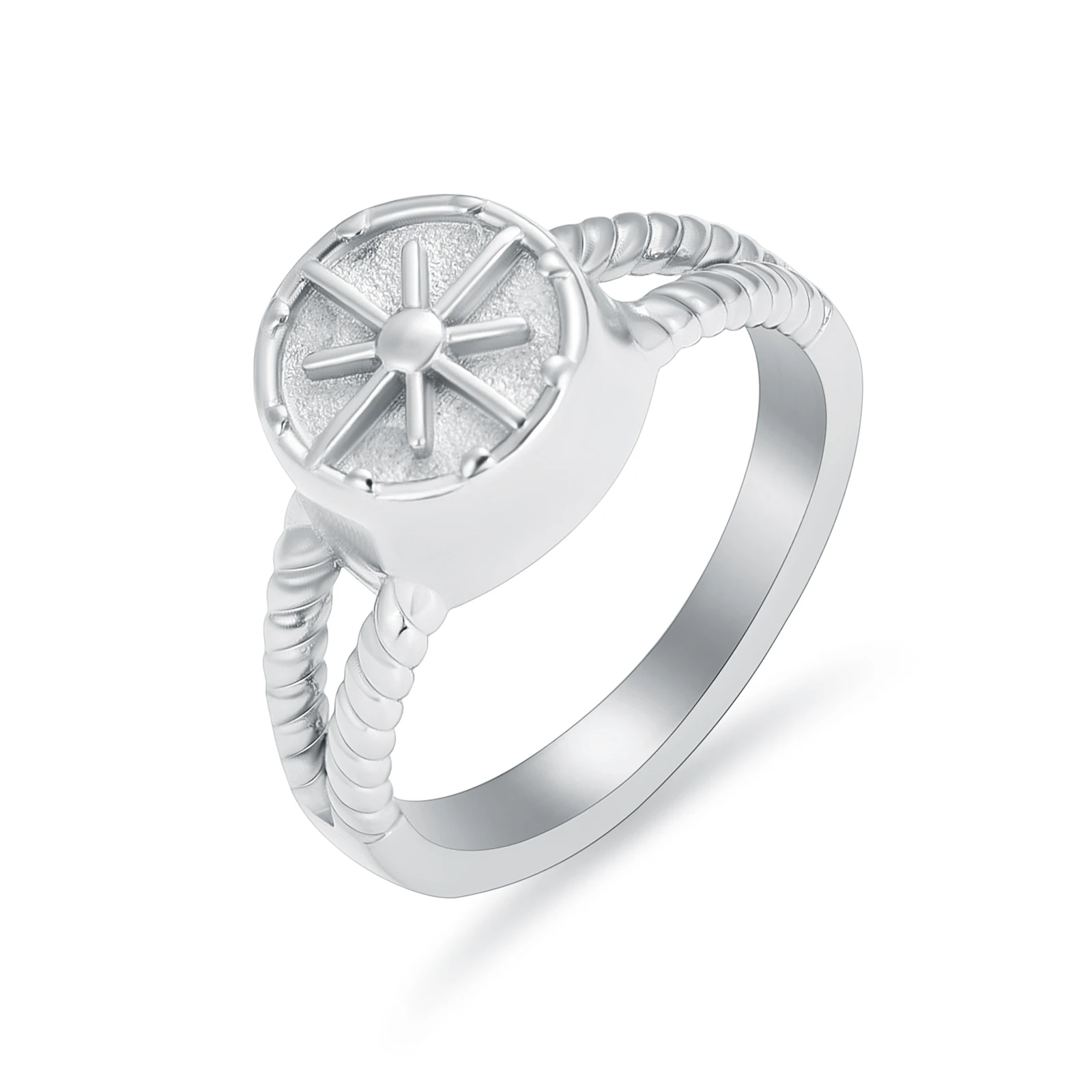 Compass Cremation Jewelry Ring for Ashes Compass Memorial Urn Ring for Men Women Funeral Cremation Ring with Fill Kit