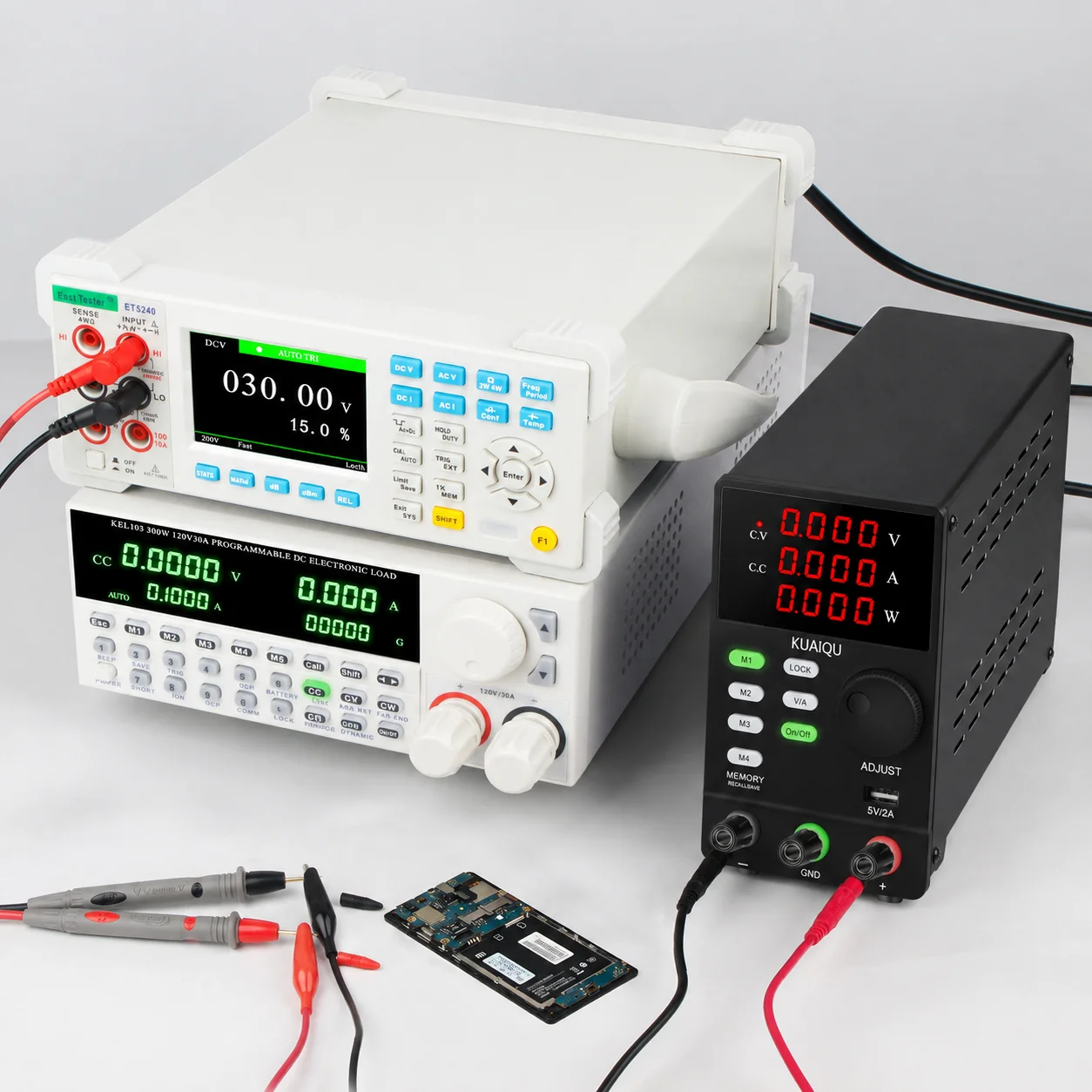 KUAIQU DC-Labornetzteil, hochpräziser, einstellbarer Spannungsregler mit 5V, 12V, 18V, 24V, 30V, 48V, 60V, 72V, 120V, Tischnetzteil – Detail 7