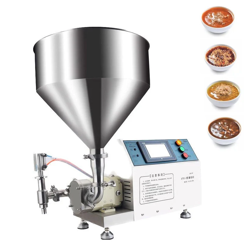 

110V/220V Rotor Filling Machine Suitable For Filling High Viscosity Sauce Ice Cream Stainless Steel Rotor Pump Filling Machine