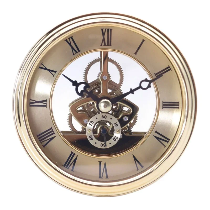 Design Wall Clock Retro Gold Table Clocks Wall Kitchen Shabby Chic Accessories Metal Transparent Movement Reloj Decorative W