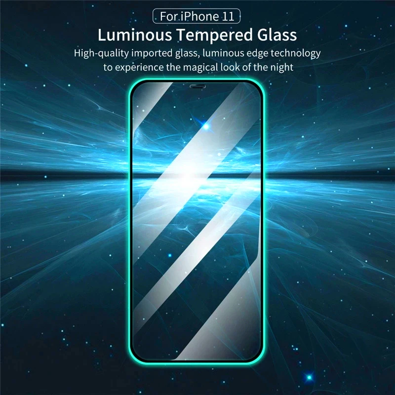 3Pcs Luminous Tempered Glass For Samsung Galaxy A51 A50 A70 A71 A30 A20 A10 Glowing Screen Protector For Samsung A52 A72 Glass