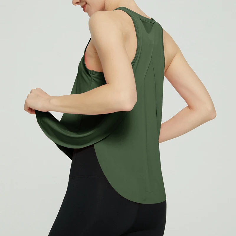 

Быстросохнущие спортивные рубашки для женщин, дышащий жилет, майка, быстросохнущая одежда для йоги, спортивный жилет без рукавов для бега и тренировок