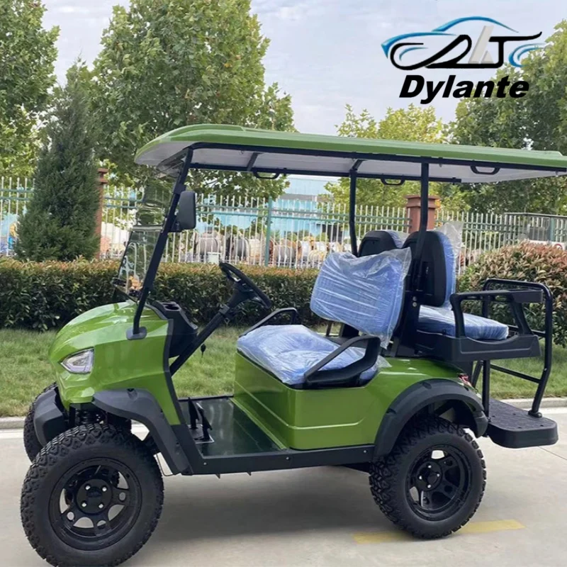 

Доступная новая модель B от производителя, удобная роскошная складная клубная экскурсионная машина, 2 + 2, 4-местная электрическая тележка для гольфа 60/72 В