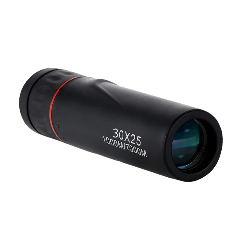 Un telescopio monocular para exteriores de 30x25: un telescopio profesional de alta definición y de gran aumento con tecnología negra.