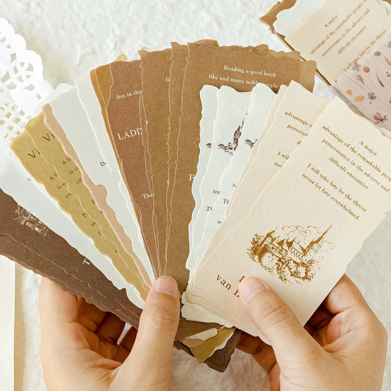 30pcs/lot Memo Pads  Material Paper a line of verse on a piece of paper Junk Journal Scrapbooking   Background Decoration