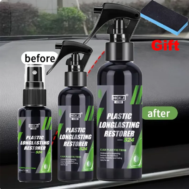 

1Set Car Plastic Restorer Polish Leather Cleaner High Quality Cars Detailing Repair Coating Renovator Auto fix Accessorie