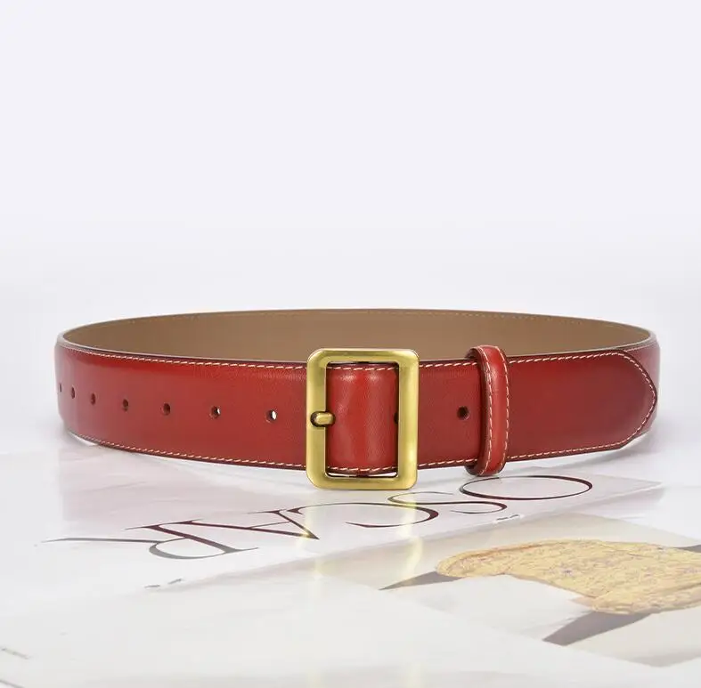 ผู้หญิงแฟชั่นวินเทจหนังแท้รัดตัวหญิง Cummerbund เสื้อเข็มขัดชุด Decration เข็มขัดกว้าง J329