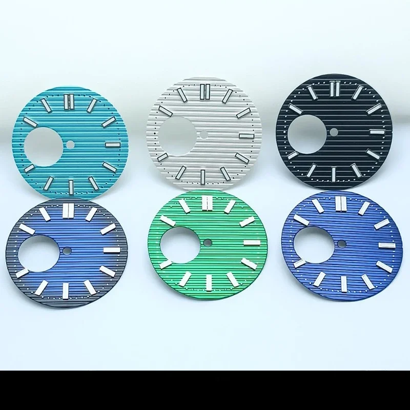 

Modified Accessories 29.8mm NH35 Nautilus Dial with Hollow Surface and Green Luminous Dial Suitable for NH35 NH38 Movement NEW