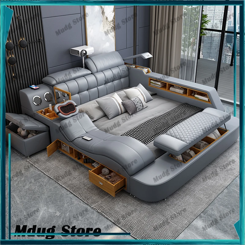 

Frame Upholstered Bed Handles Unique Double Modern Children Bed Luxury Sleeping Muebles Para El Hogar Bedroom Decoration
