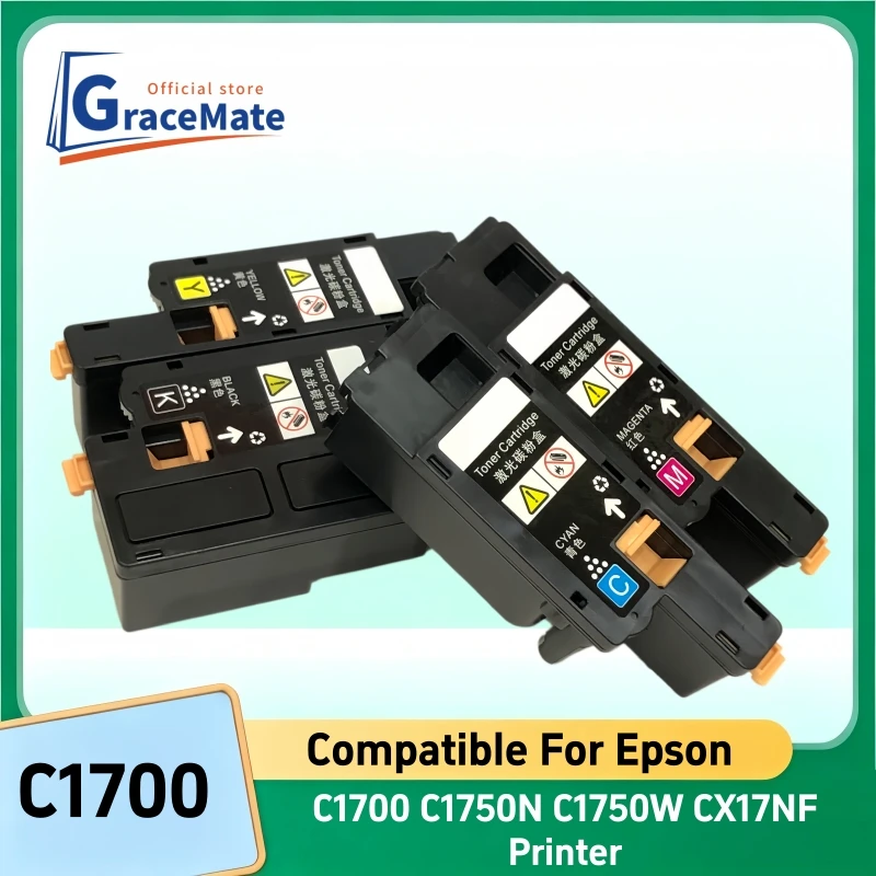 Compatible Color Toner Cartridge C1700 for Epson AcuLaser C1700, C1750N, C1750W, CX17NF Printer