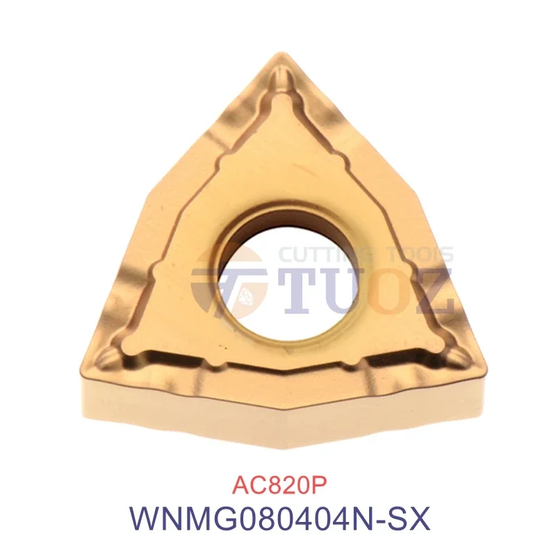 

100% Original WNMG080404N-SX AC820P External Turning Tools Carbide Insert WNMG 080404 N-SX CNC Lathe Cutter