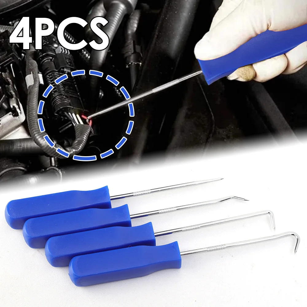 

Automotive Oil Seal Driver 4 Pieces Set Cleaning Repair Tools O-Ring Gasket Puller Disassembler Hook Pick Tool Auto Accessories