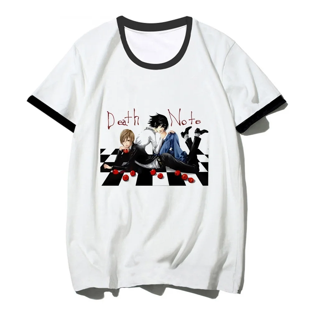 Death Note top tees shoujo gothic jojifuku aesthetic Psychedelic Retro t-shirt japan meme gyaru scene  y2k