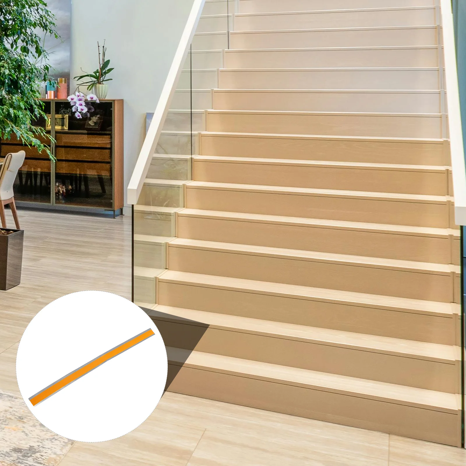 Защита края лестницы Нескользящие полоски L-образные ПВХ для использования в помещении и на открытом воздухе Водонепроницаемые защитные накладки для носа лестницы Самоклеящиеся ступенчатые края