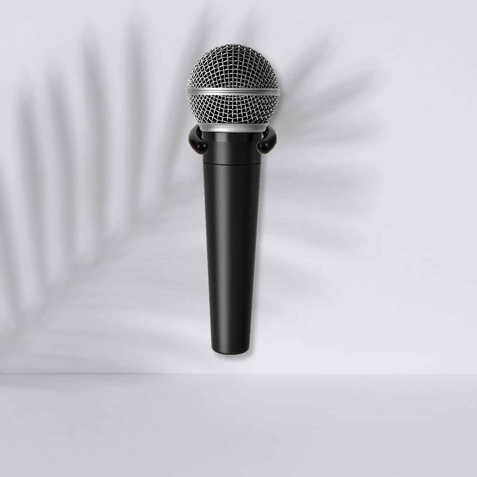 

4 Pcs Microphone Hook Convenient Stand Wall Mount Holder Home Firm Hanger Plastic Wireless